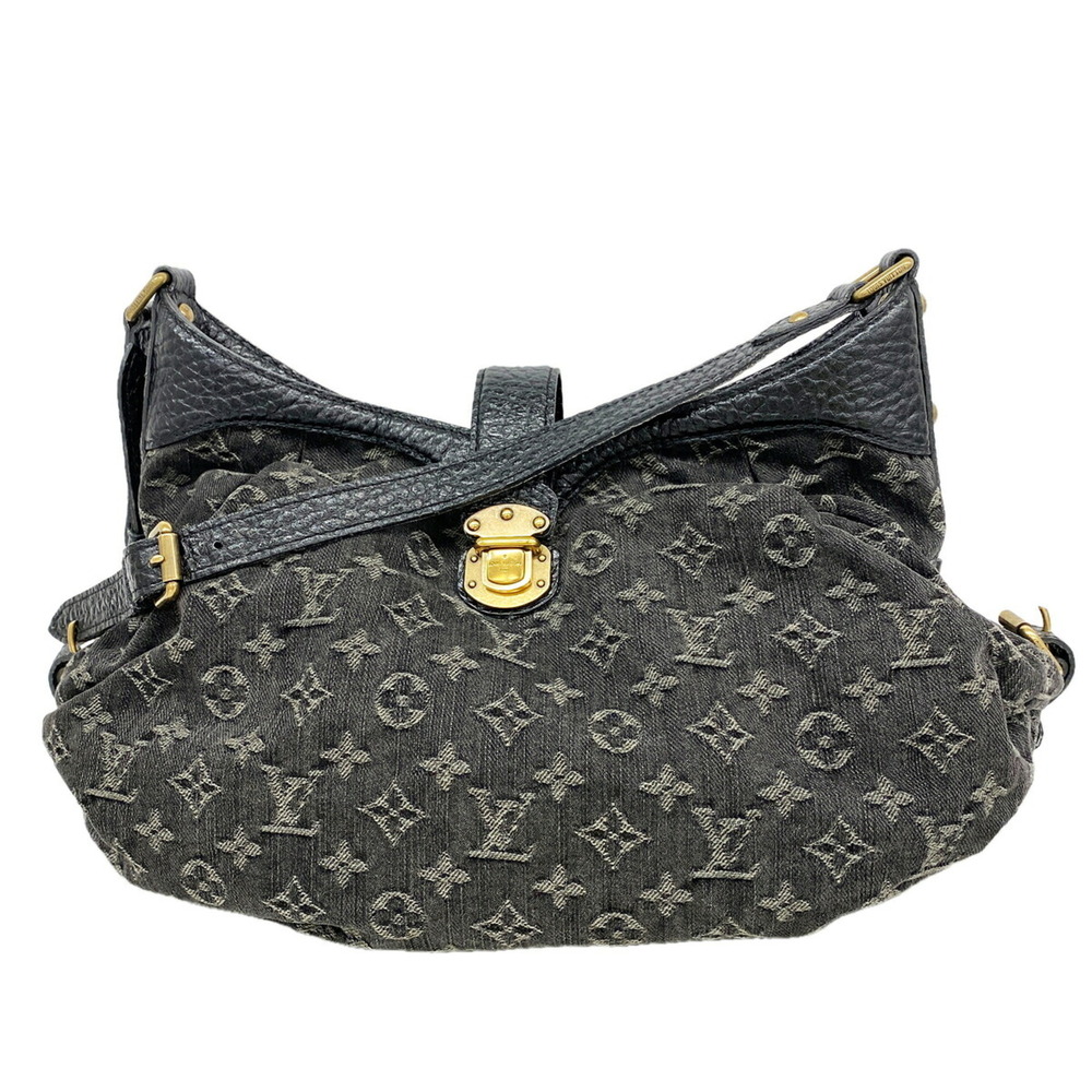 Louis Vuitton Monogram Denim XS Shoulder Bag M95608 Noir (Women's)